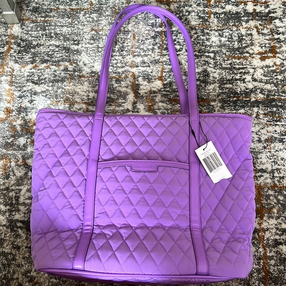 Vera Bradley Handbags - Small Trimmed Vera in Mokara Orchid